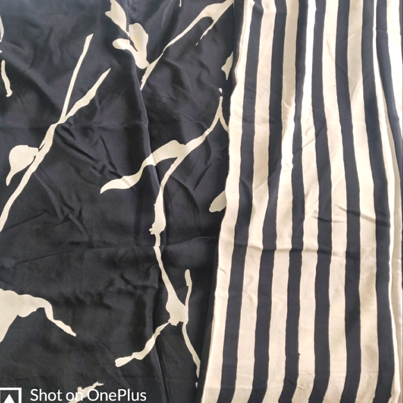 Modern print Saree in black and white